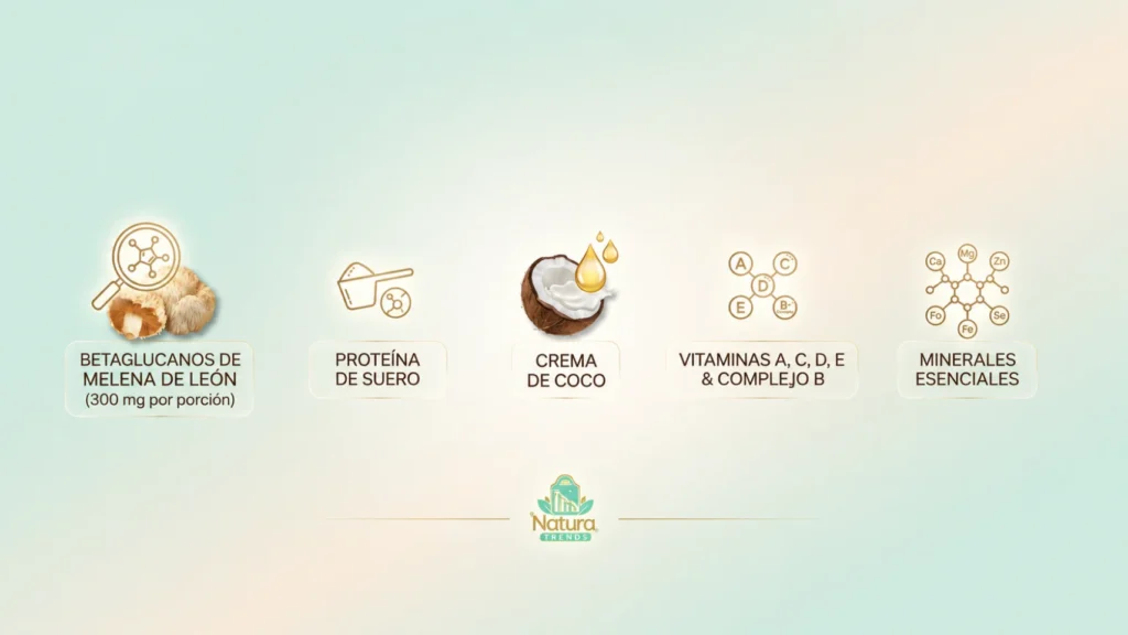 Imagen relacionada con el producto: melena de leon suplemento. Producto distribuido en Colombia de categoría: